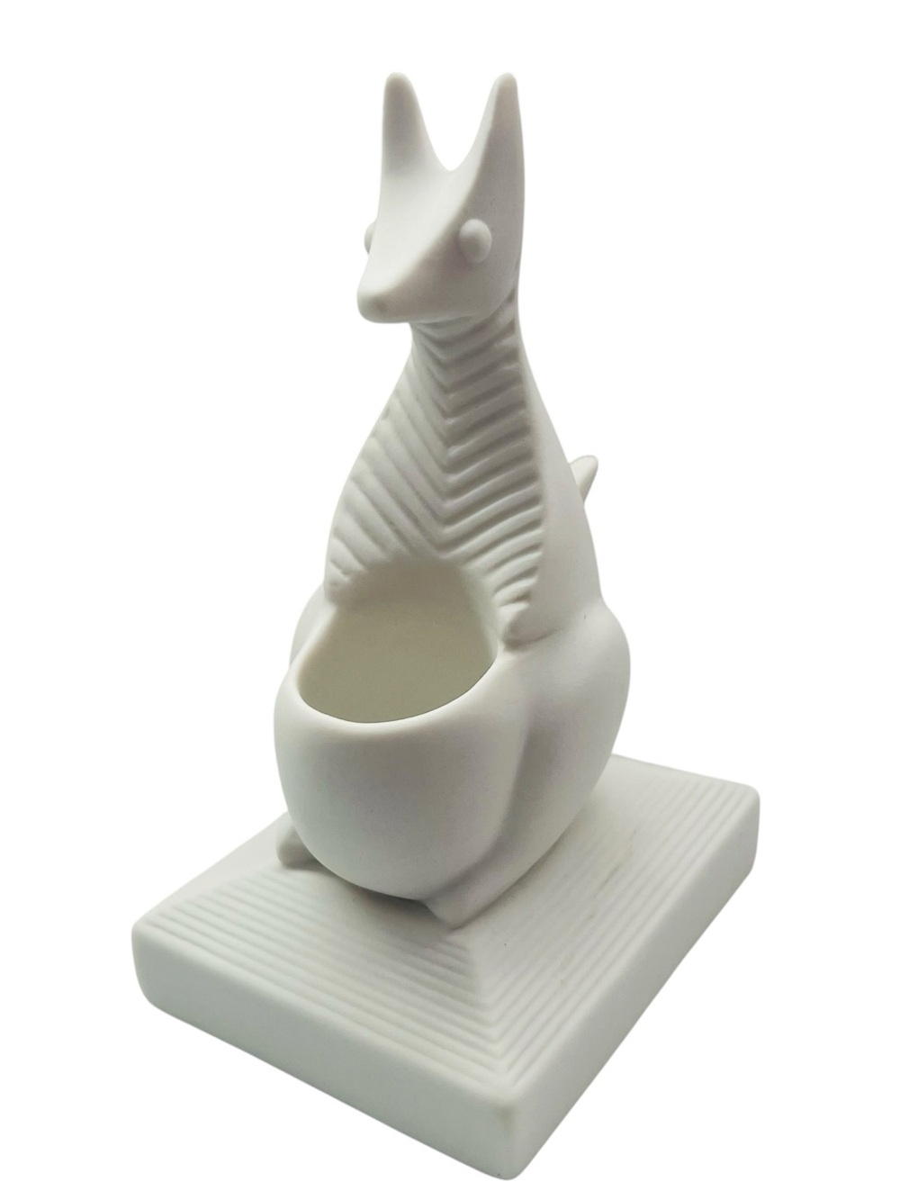 Jonathan Adler White Porcelain Kangaroo Animal Match Strike Holder - Picture 2 of 5